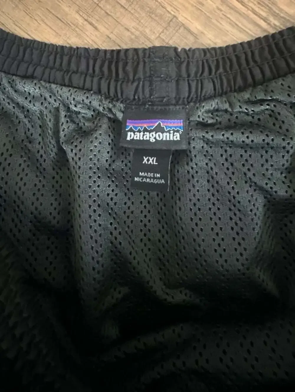 Patagonia Men's Black Nylon Athletic Swim Board Shorts XXL